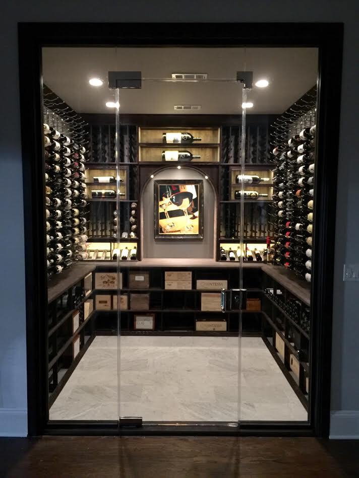 Wine Cellar.  Sophisticated design and very high quality that is felt while operating the door.